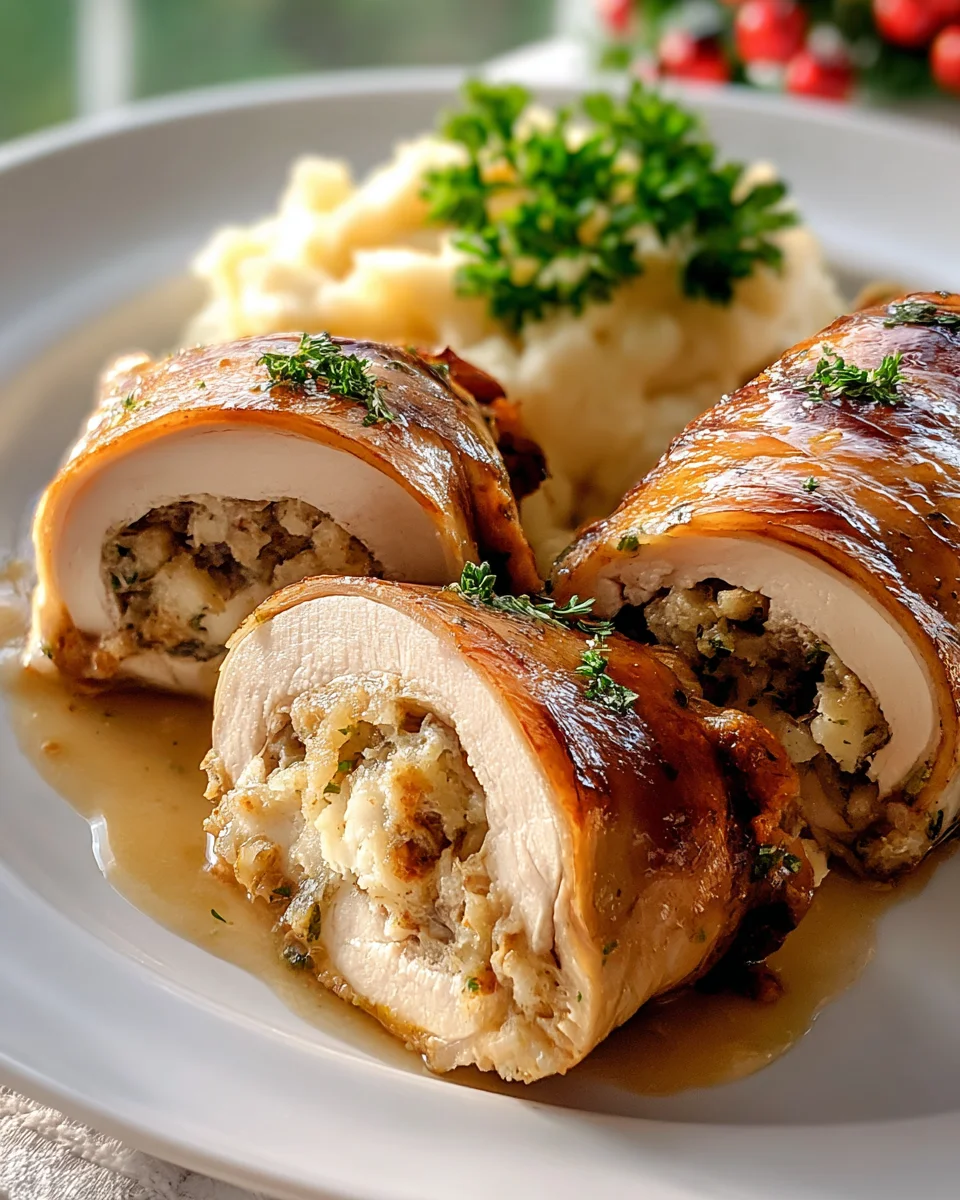 Leckere Truthahn-Roll-Ups mit Füllung – Einfaches Rezept!