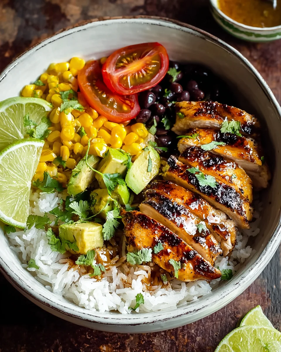 Honig-Limetten-Hühnchen-Reis-Bowls – Das ultimative Rezept!