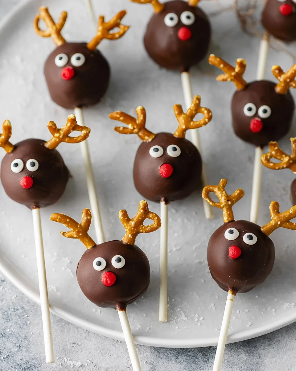 Vegane Rentier-Cake Pops