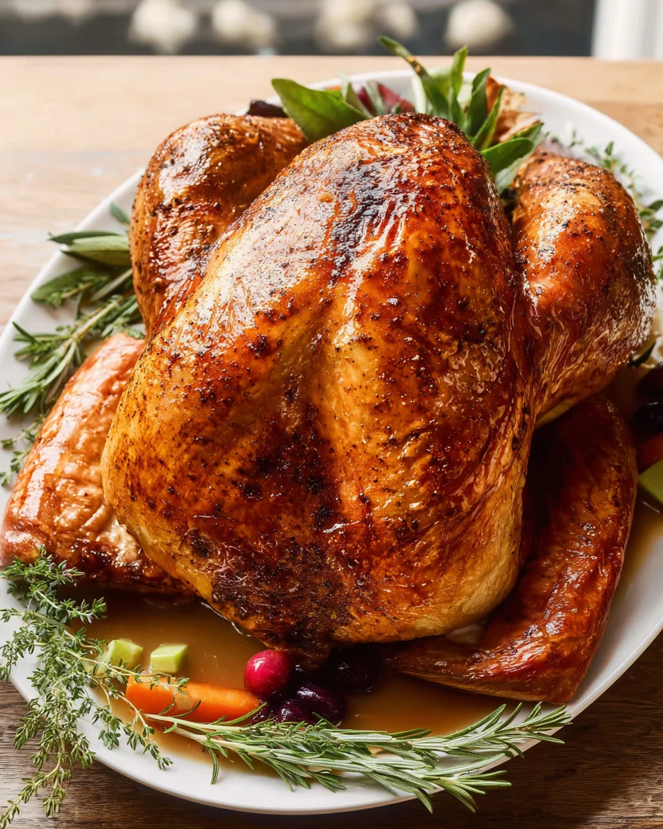 Saftiger Braten mit köstlicher Soße: Truthahn
