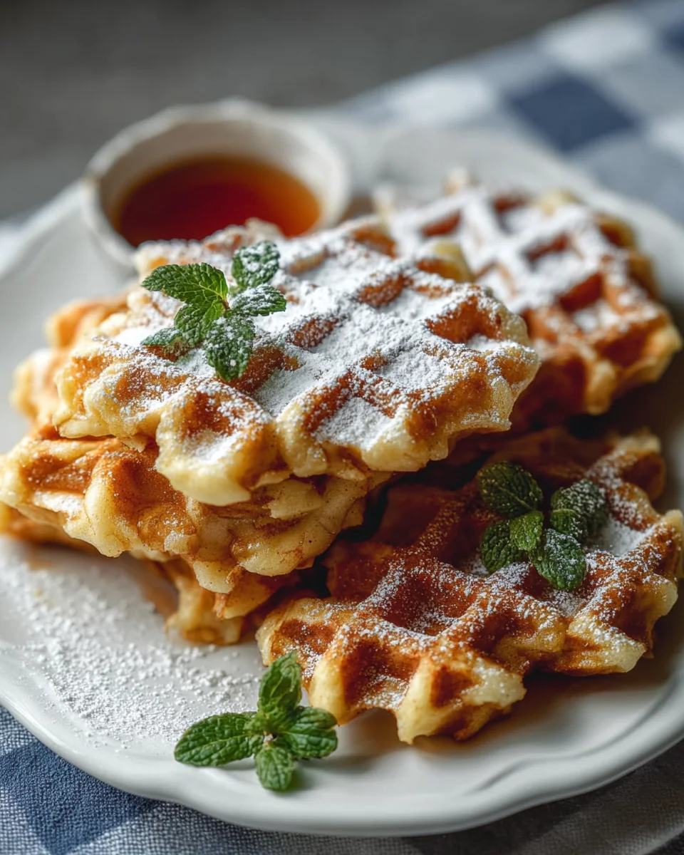 Schwedische Apfelwaffeln