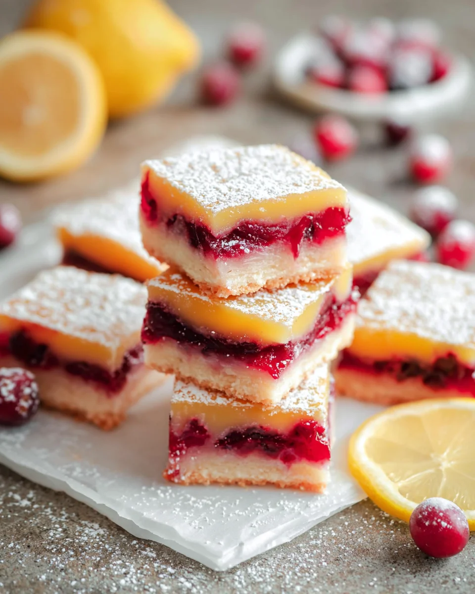 Cranberry Lemon Bars