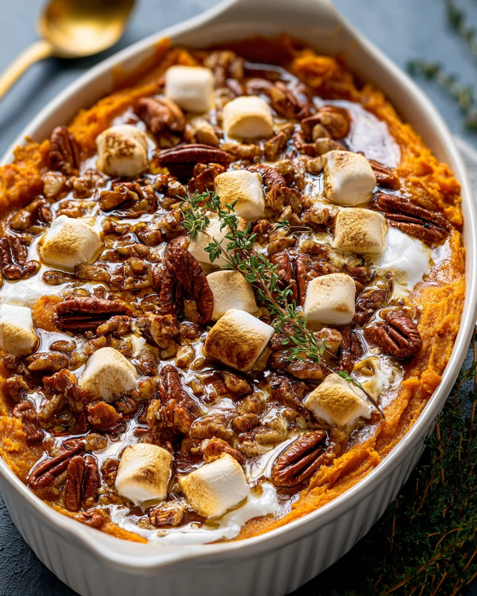 Southern Maple Sweet Potato Casserole