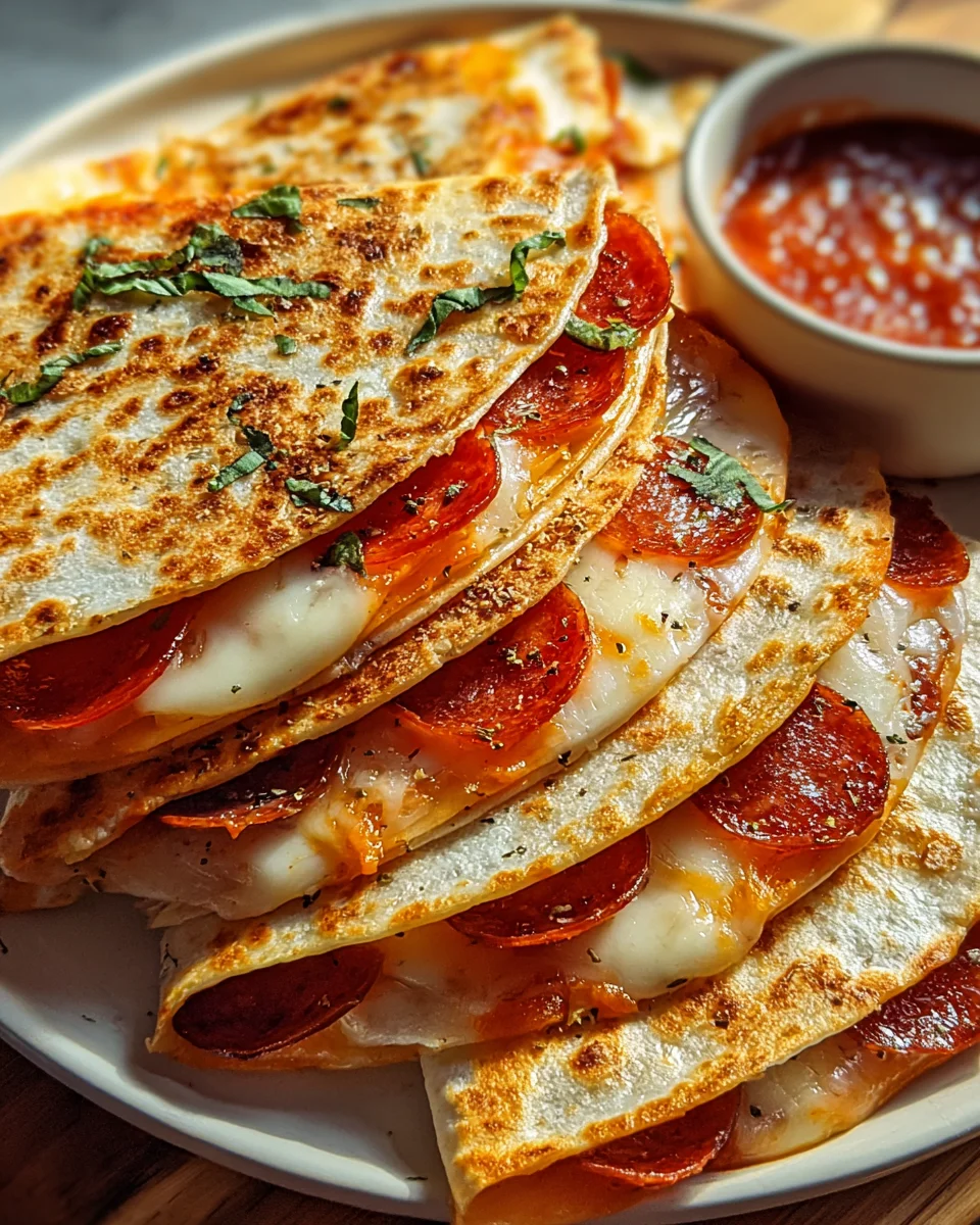 Pizza Quesadillas mit Beef Pepperoni – Lecker und einfach!