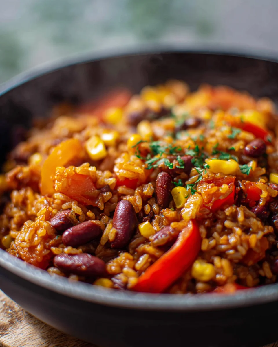 One Pot Reis mit Paprika, Bohnen und Mais – Einfach lecker!