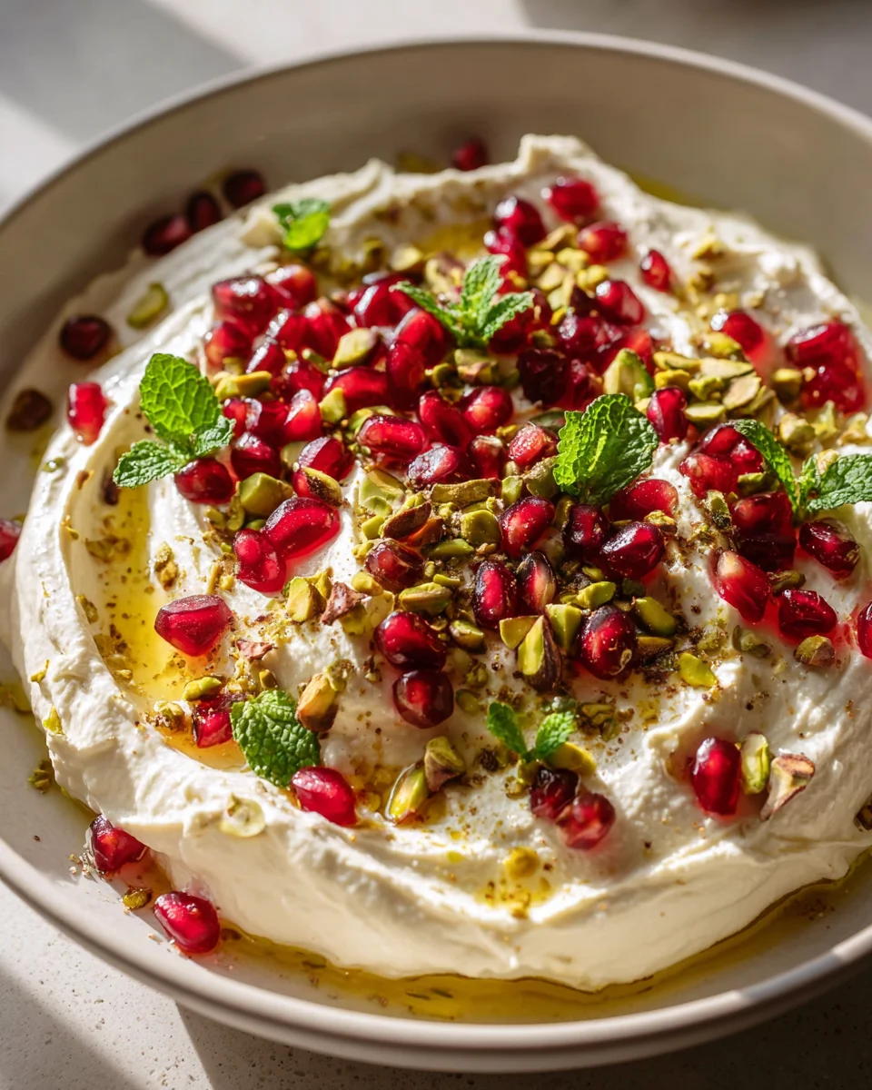 Granatapfel-Pistazien Whipped Feta: Süß-salzige Köstlichkeit