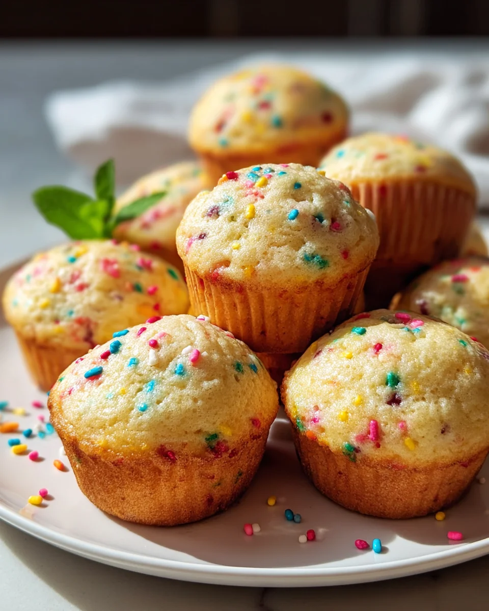 Mini Funfetti Joghurt Muffins – Bunte Leckerei für jeden Anlass!