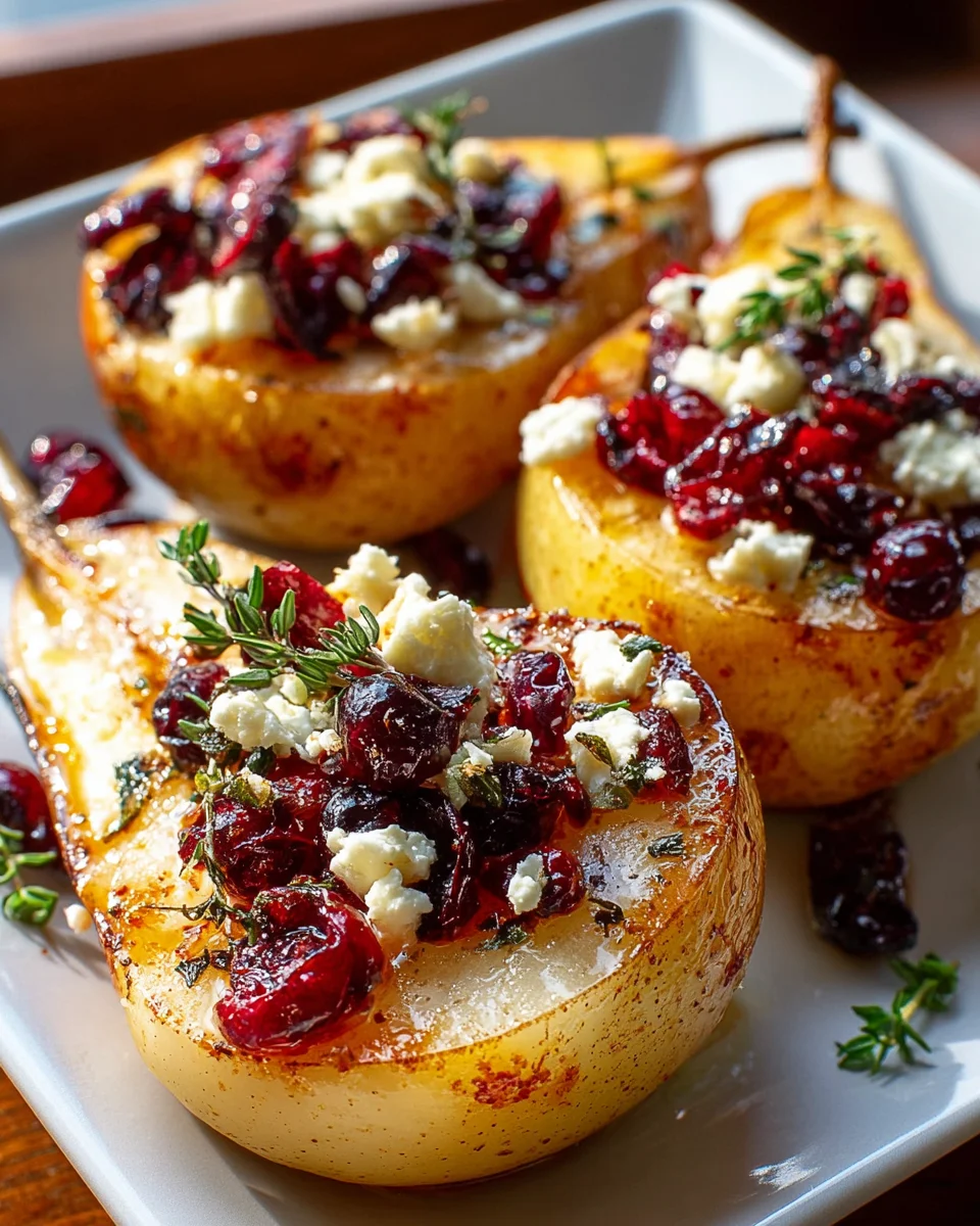 Gebackene Birnen Feta Honig: Süß-salzige Köstlichkeit!