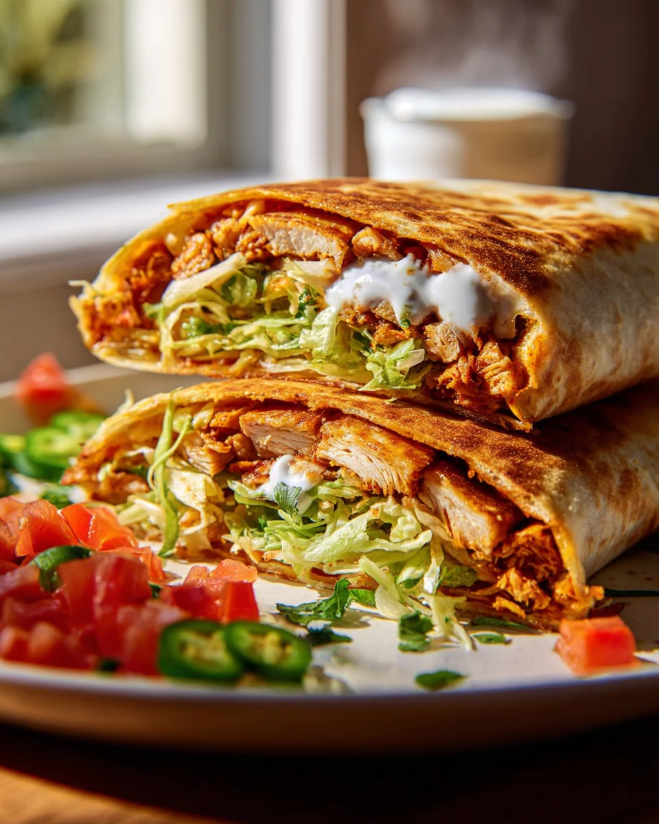 Gesunder Chicken Crunch Wrap – Lecker und Nährstoffreich!