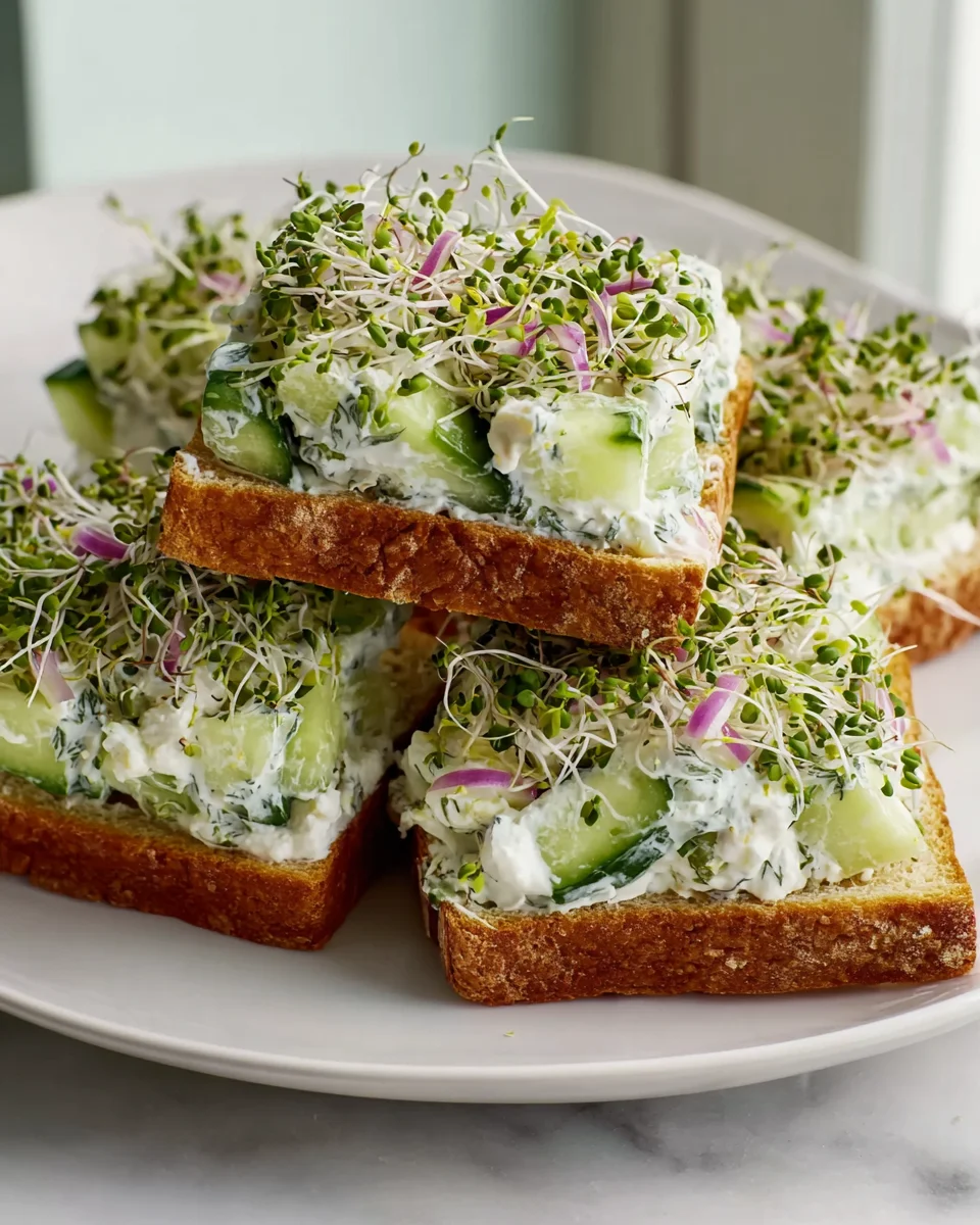 Leckere Gurkensalat-Sandwiches: Einfaches Rezept für Genießer!