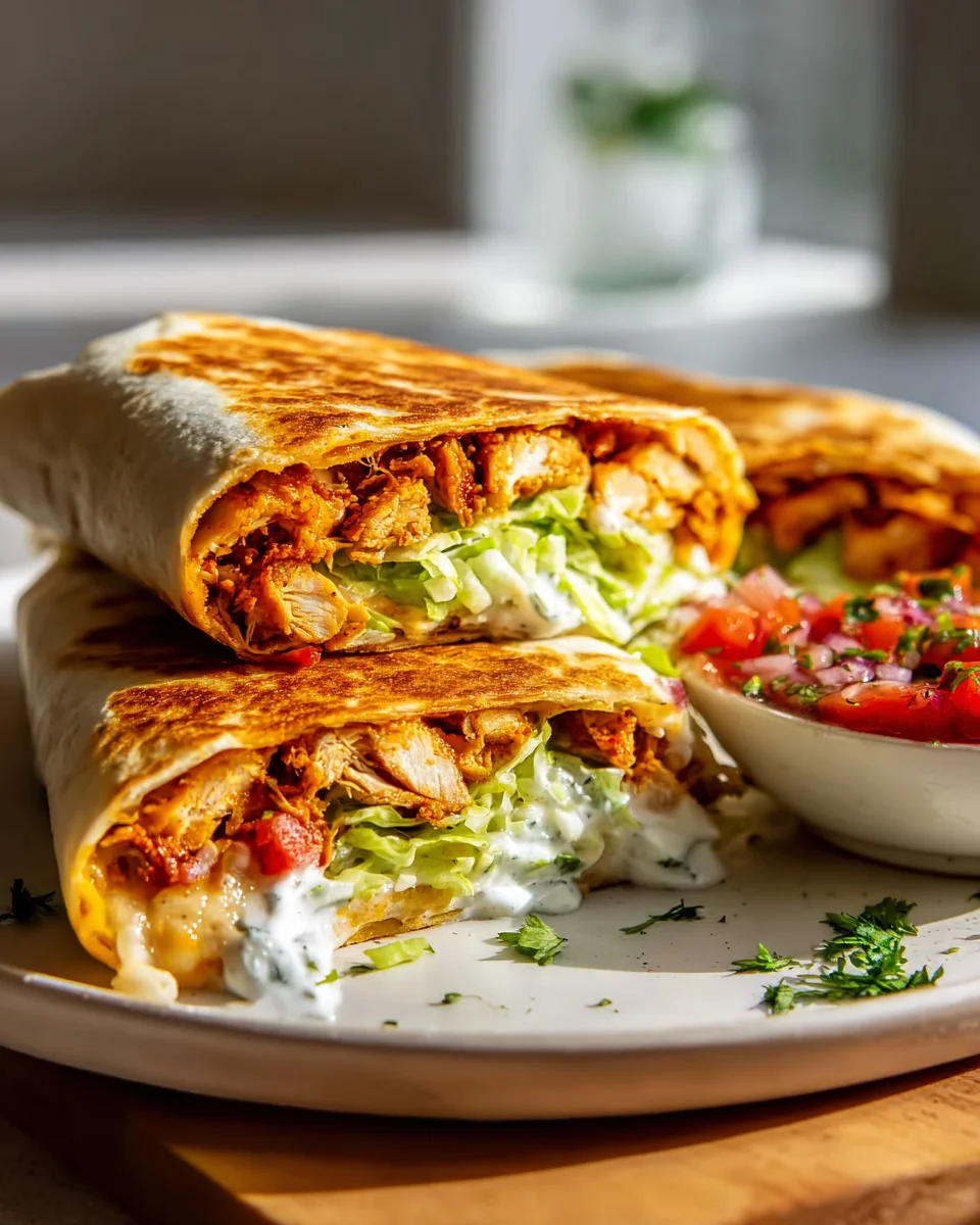 Gesunder Chicken Crunch Wrap – Lecker und Nährstoffreich!