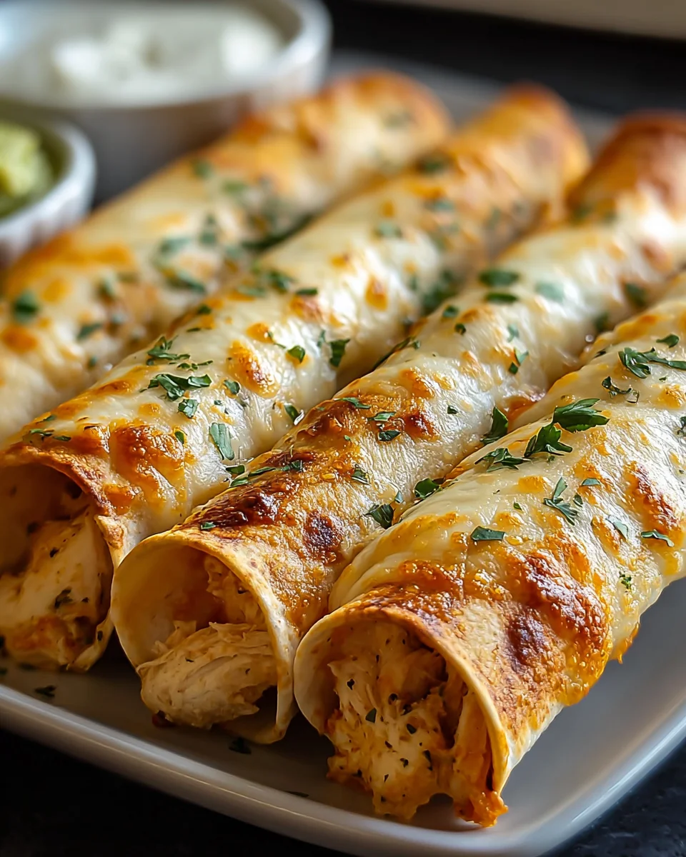 Crispy Chicken Taquitos: Knusprige Delikatesse für jeden Anlass