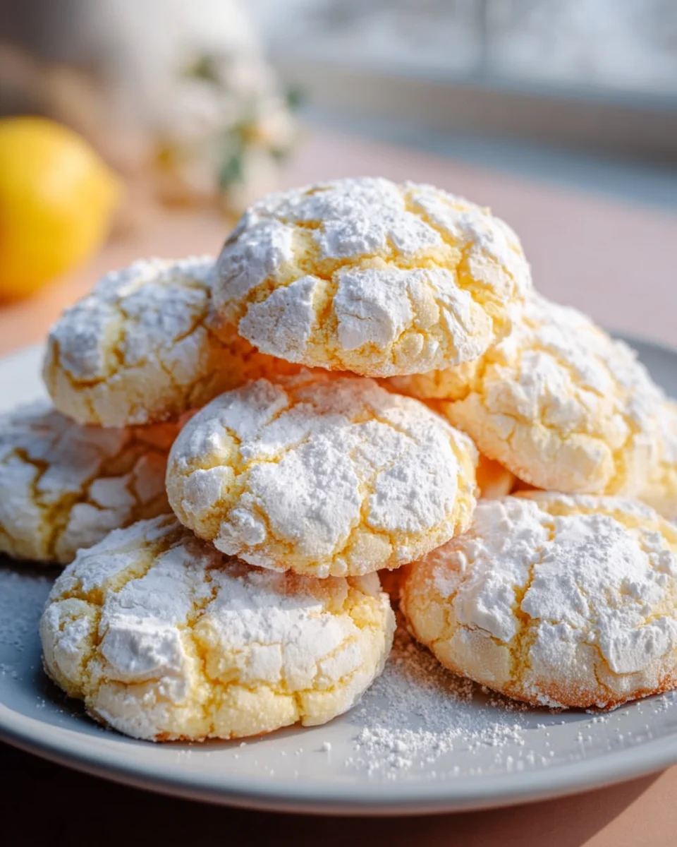 Zitronen Crinkle Kekse: Das Geheimnis für perfekte Risse!