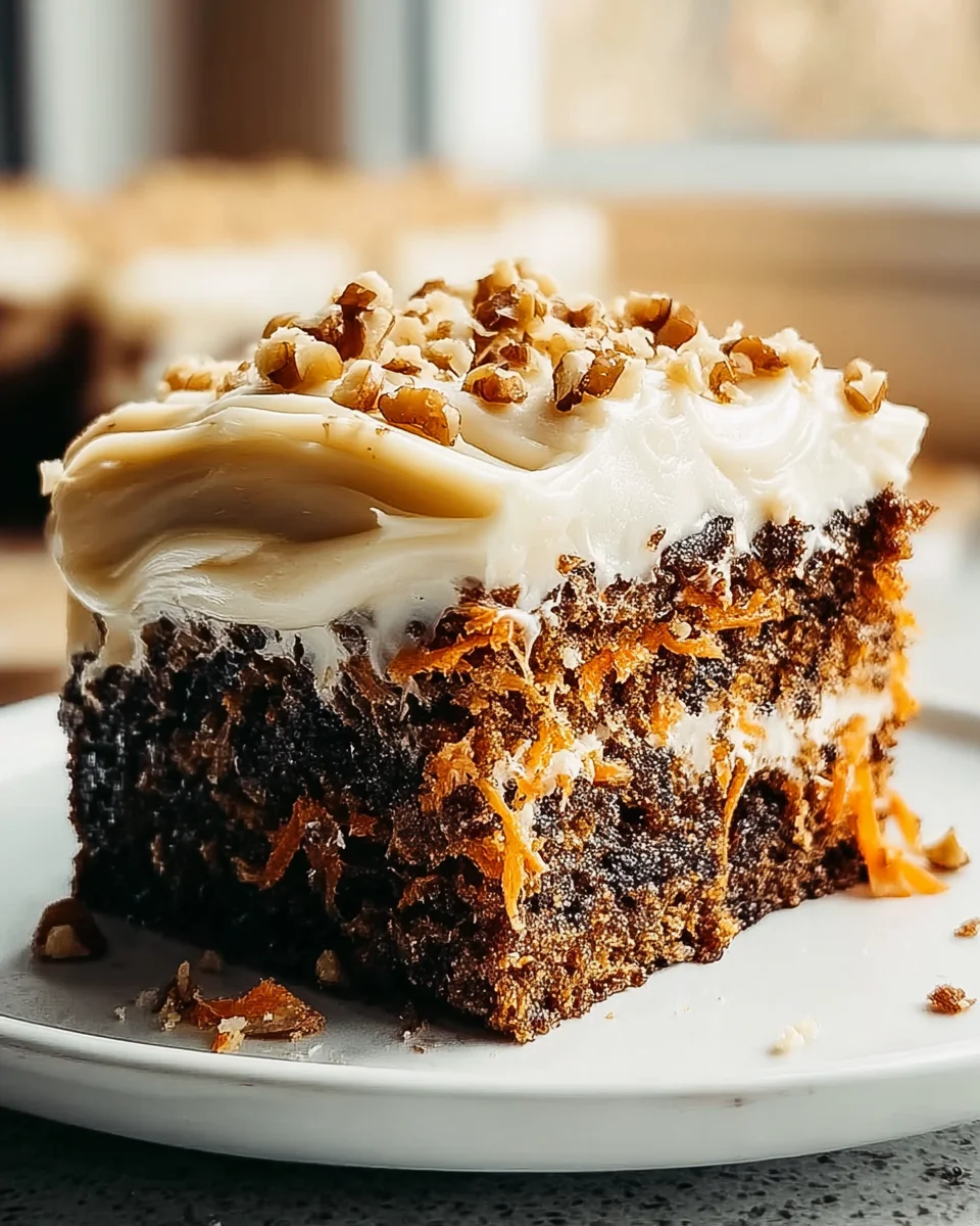 Schoko Karottenkuchen mit Frischkäse-Frosting – Himmlisch lecker!