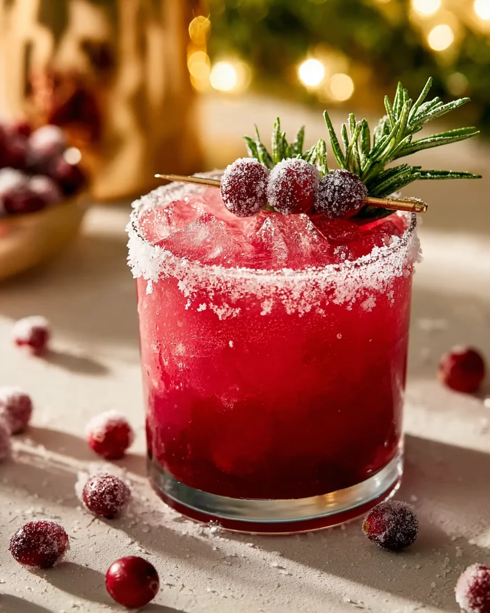 Frosted Mistletoe Margarita – Einfache alkoholfreie Weihnachts-Punch