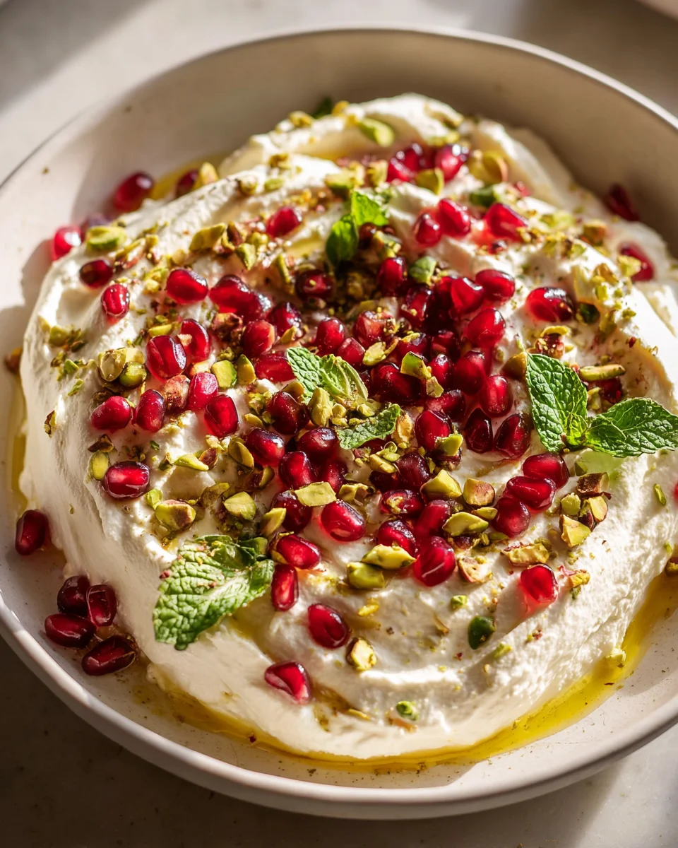 Granatapfel-Pistazien Whipped Feta: Süß-salzige Köstlichkeit