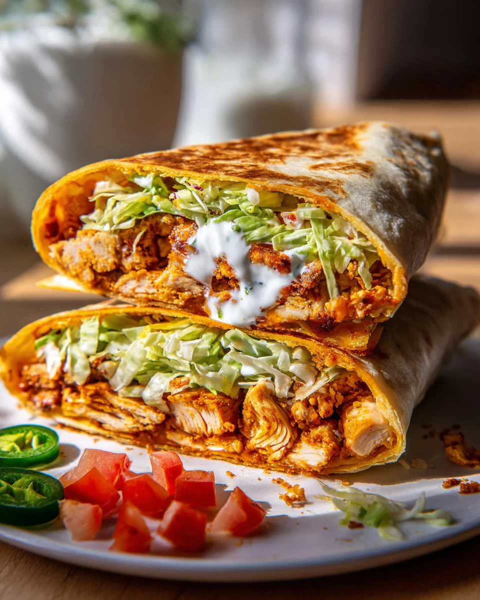 Gesunder Chicken Crunch Wrap – Lecker und Nährstoffreich!