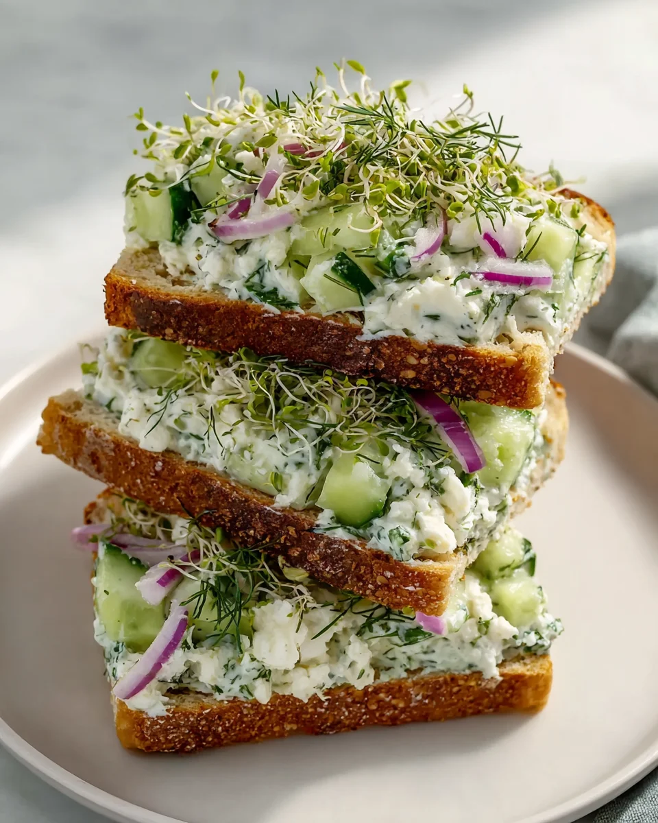 Leckere Gurkensalat-Sandwiches: Einfaches Rezept für Genießer!