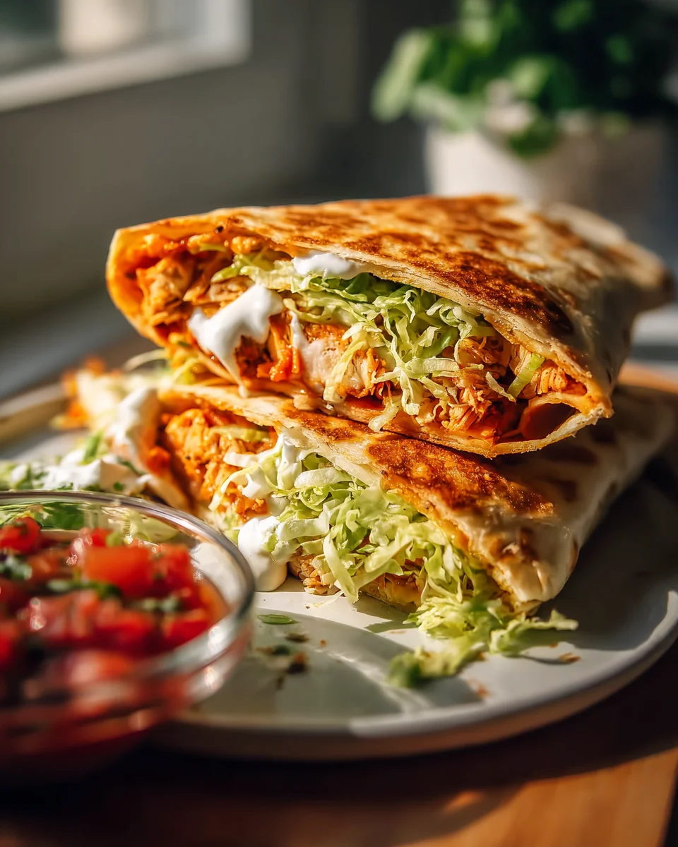 Gesunder Chicken Crunch Wrap – Lecker und Nährstoffreich!