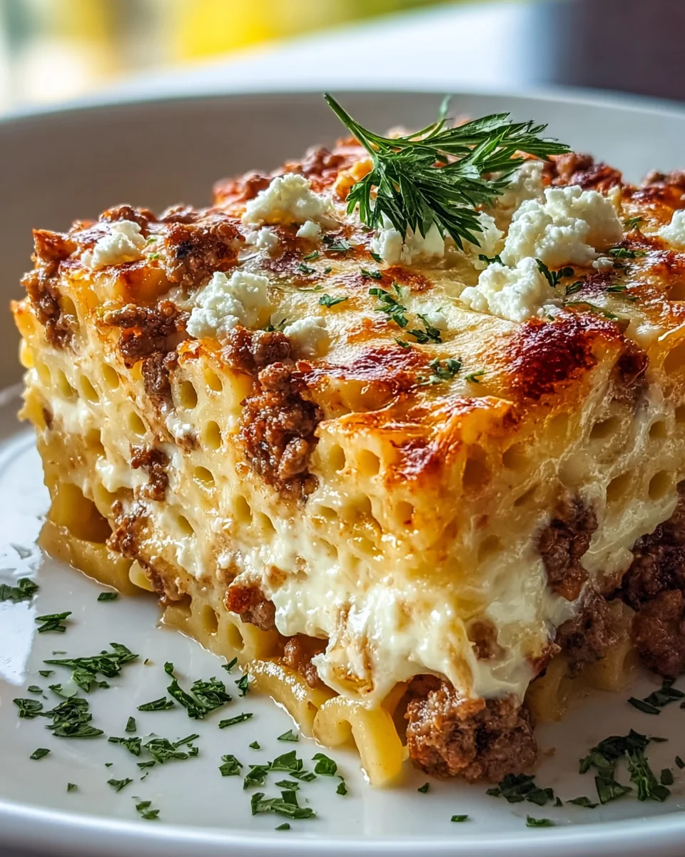 Griechischer Nudelauflauf: Feta & Hackfleisch – Einfach Lecker!