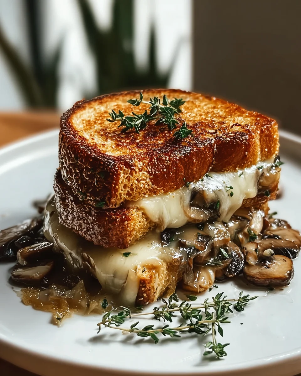 Ultimatives Swiss Mushroom Melt Sandwich Rezept für Feinschmecker