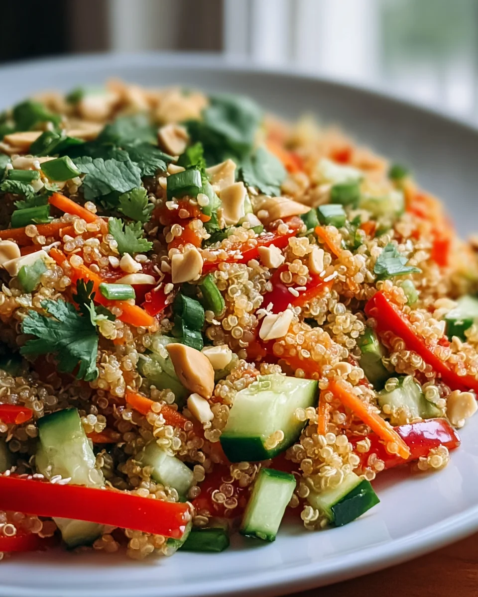 Erfrischender Thai Quinoa Crunch Salad – Gesund & Lecker!