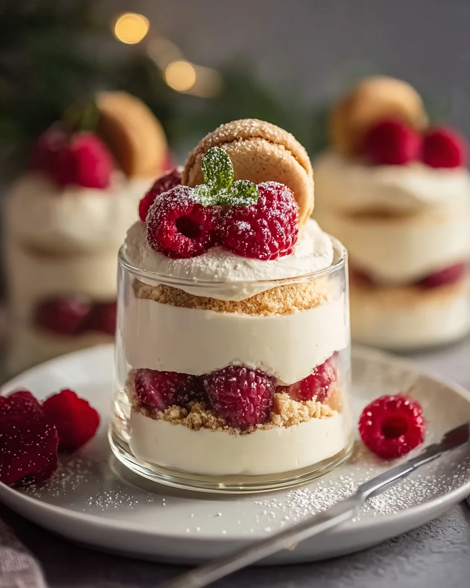 Vanillekipferl Dessert mit himmlischen alkoholfreien Beeren