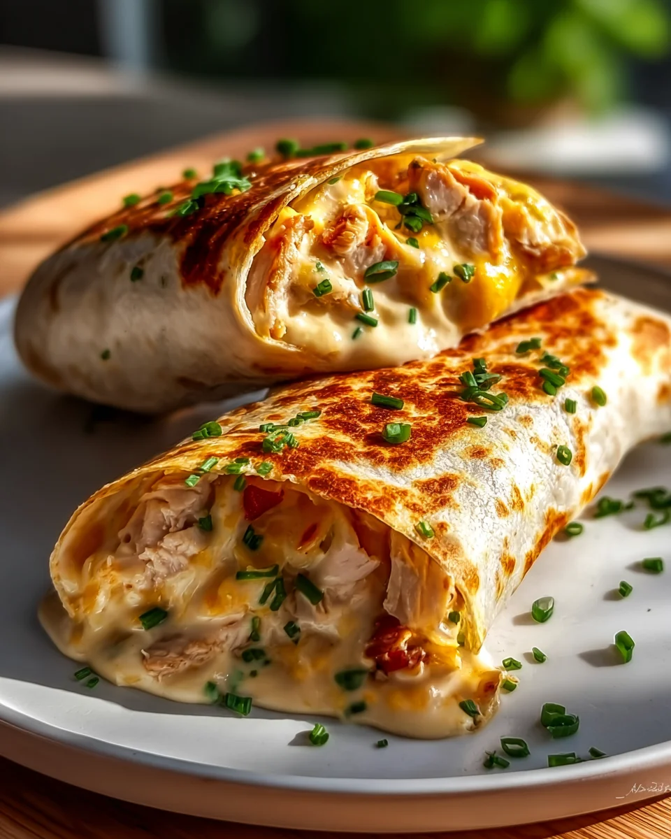 Schnelle Käse Knoblauch Hähnchen Wraps – Lecker und einfach!