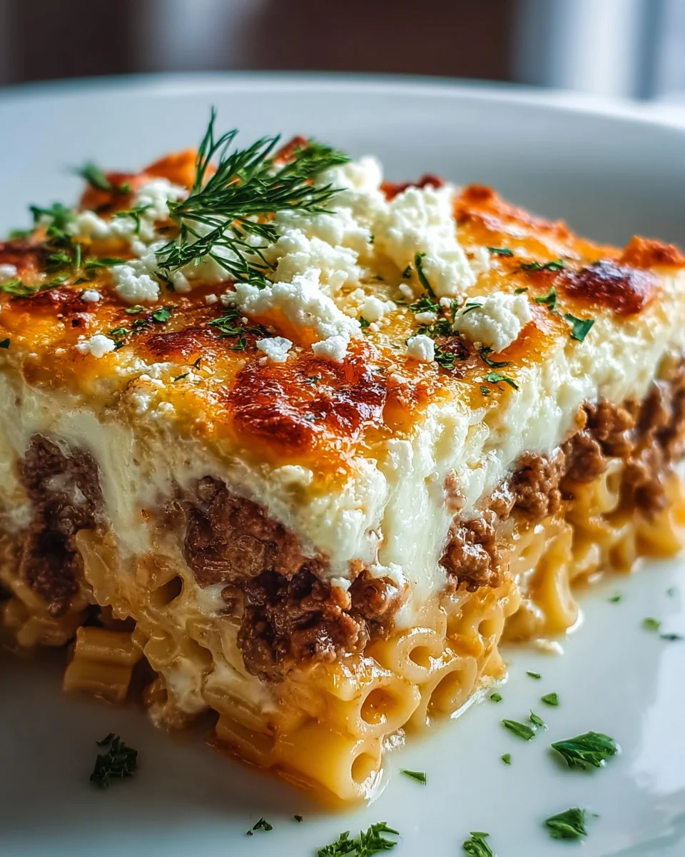 Griechischer Nudelauflauf: Feta & Hackfleisch – Einfach Lecker!