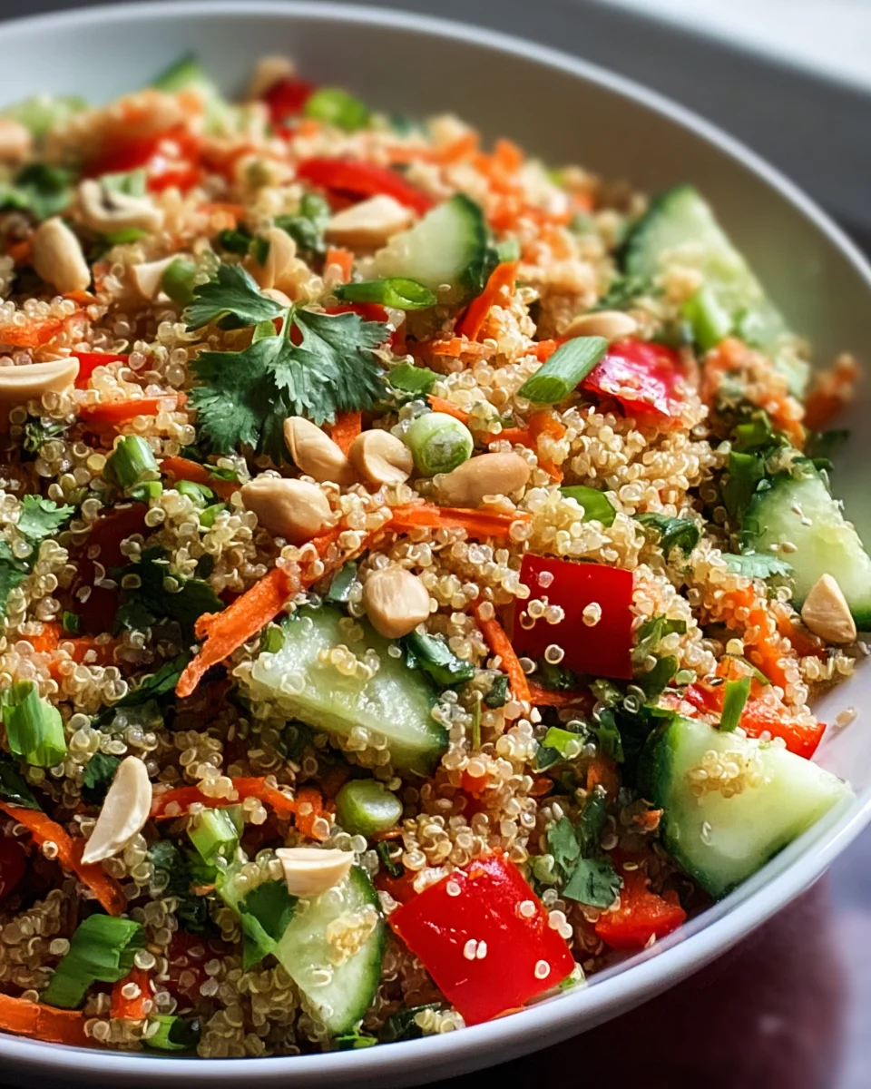Erfrischender Thai Quinoa Crunch Salad – Gesund & Lecker!