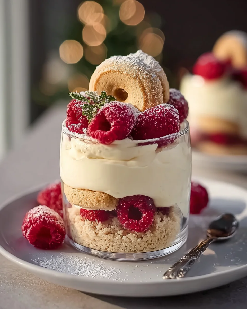 Vanillekipferl Dessert mit himmlischen alkoholfreien Beeren