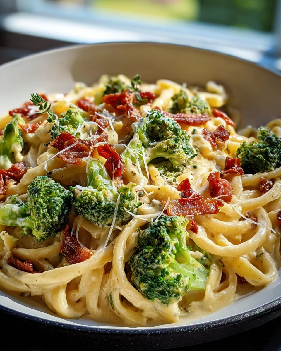 Cremige Pastapfanne mit Brokkoli und Beef Bacon genießen!