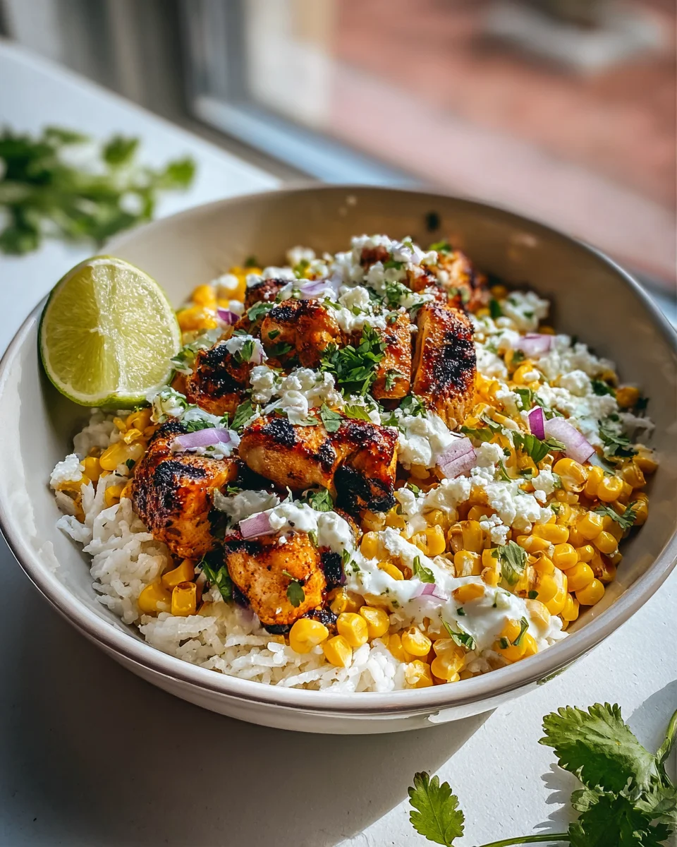 Street Corn Chicken Rice Bowl: Leckeres Rezept für Genuss!