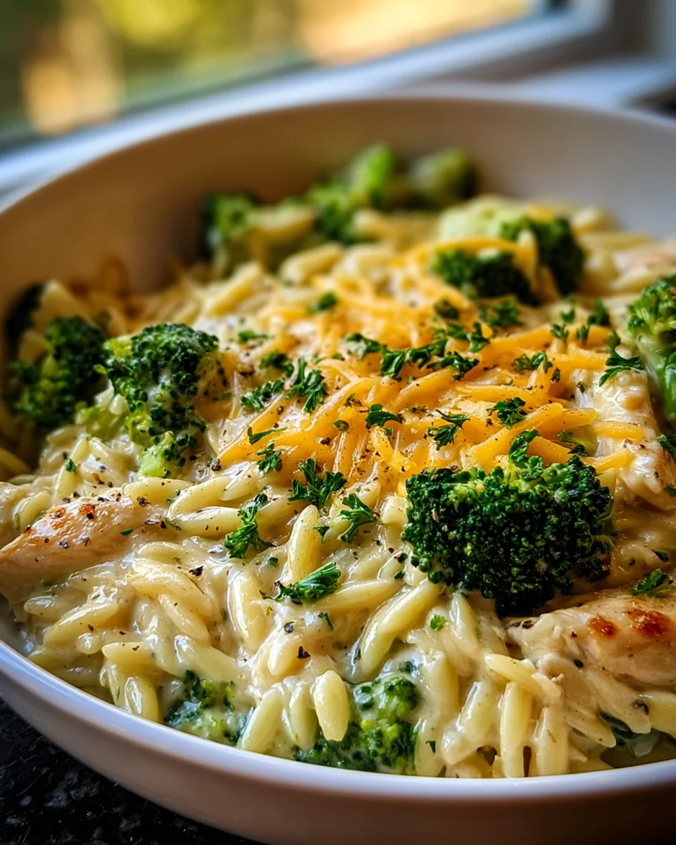 Cremiges Hähnchen Brokkoli Orzo Rezept – Schnell und Lecker!