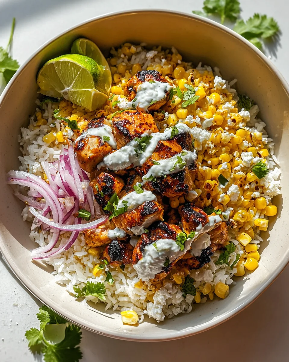 Street Corn Chicken Rice Bowl: Leckeres Rezept für Genuss!