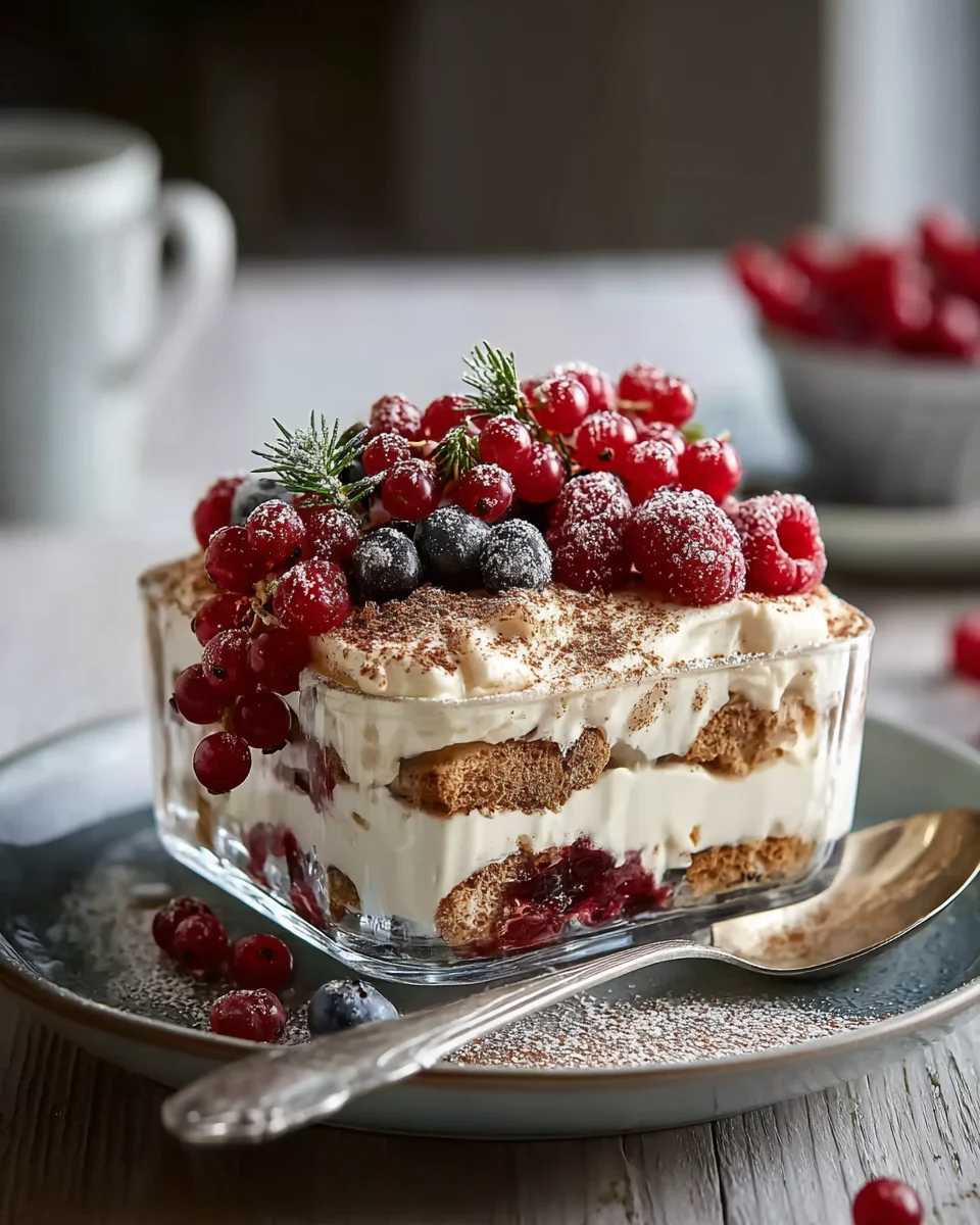 Spekulatius Tiramisu mit Non-Alcoholic Beeren – Genuss pur!