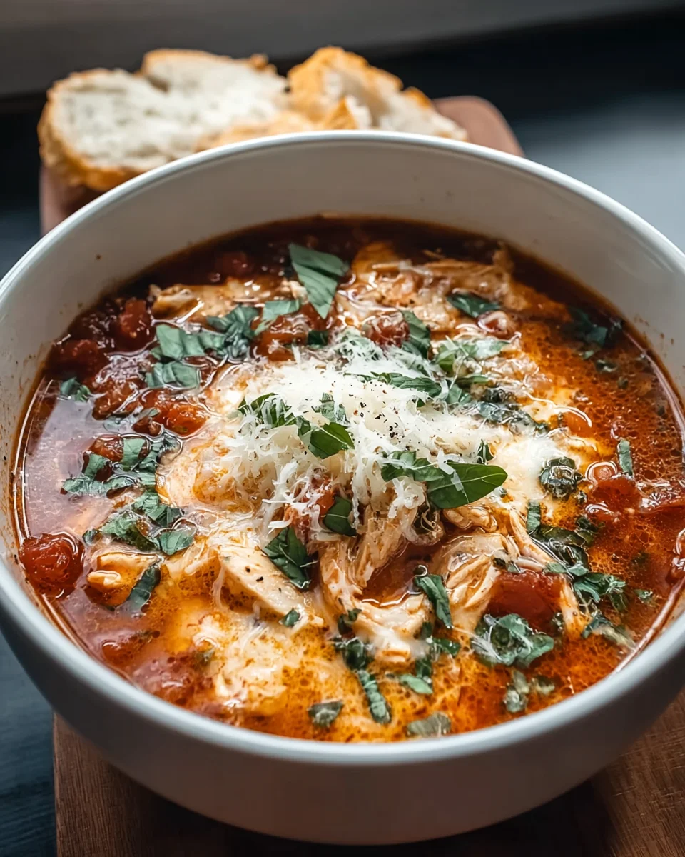 Crockpot Hähnchen Parmesan Suppe: Cremig & Lecker!