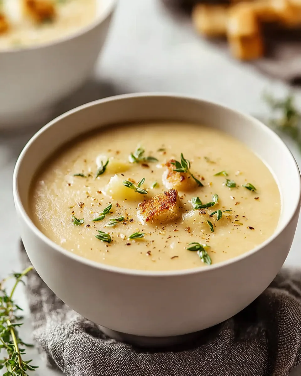 Cremige Knoblauch-Kartoffelsuppe – Perfektes Comfort Food!