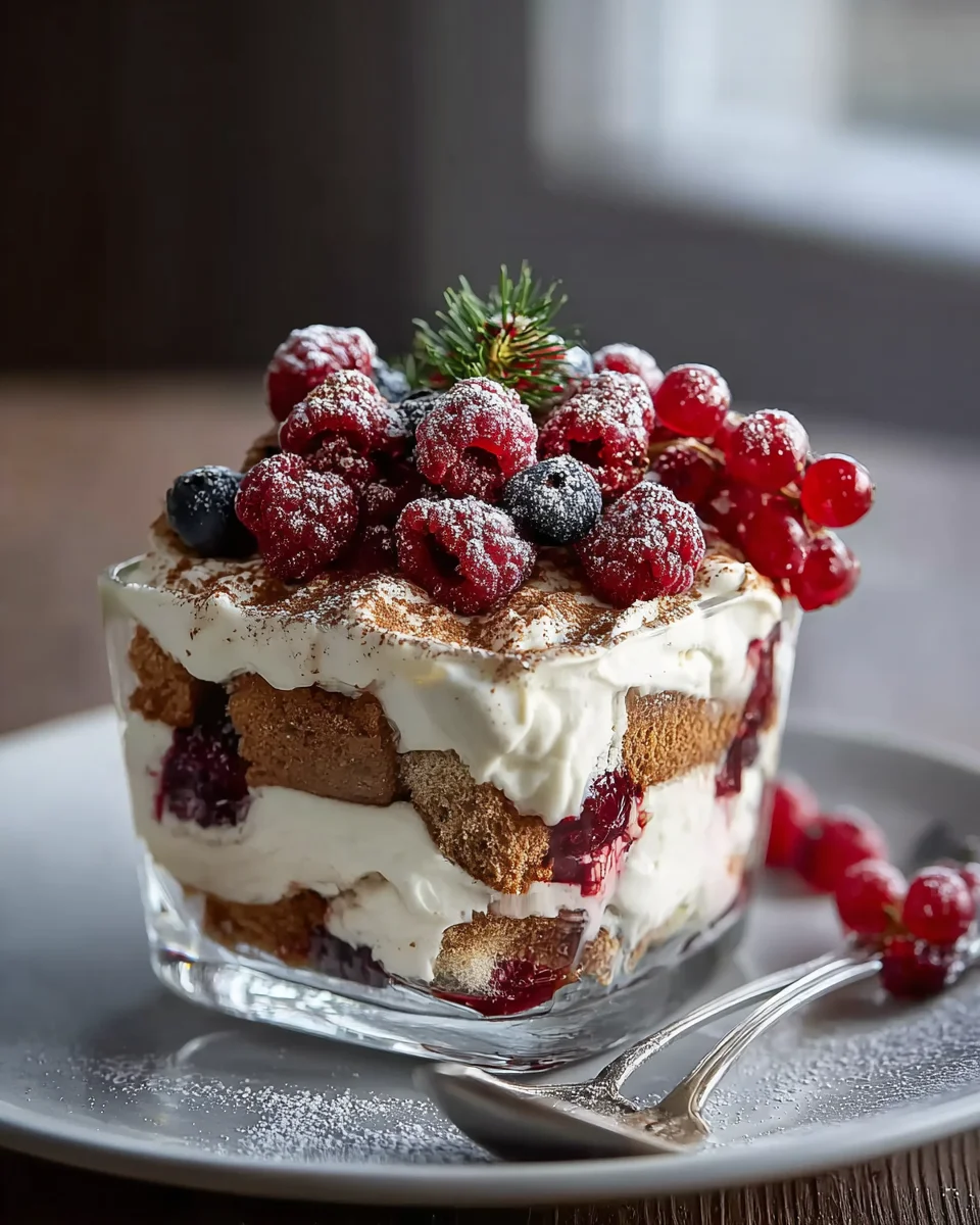 Spekulatius Tiramisu mit Non-Alcoholic Beeren – Genuss pur!