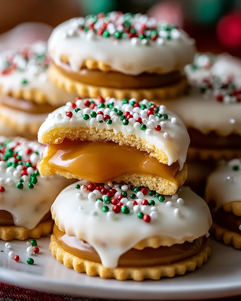 Karamell Ritz Cracker Weihnachtsplätzchen – Einfache Leckerei