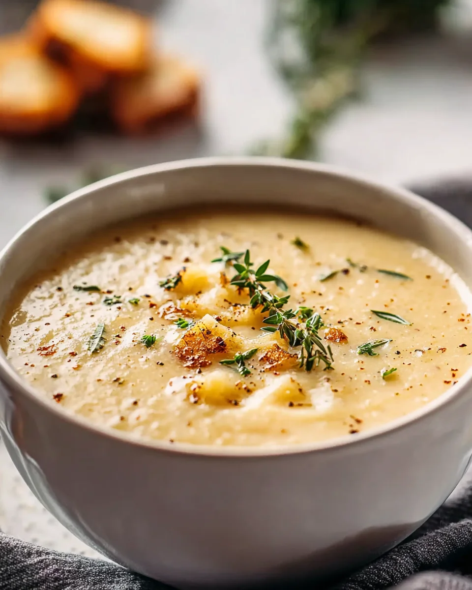 Cremige Knoblauch-Kartoffelsuppe – Perfektes Comfort Food!