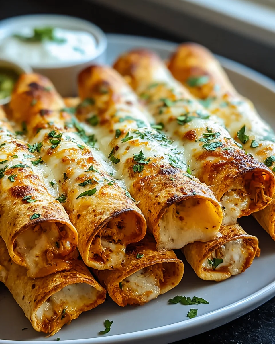 Crispy Chicken Taquitos: Knusprige Delikatesse für jeden Anlass