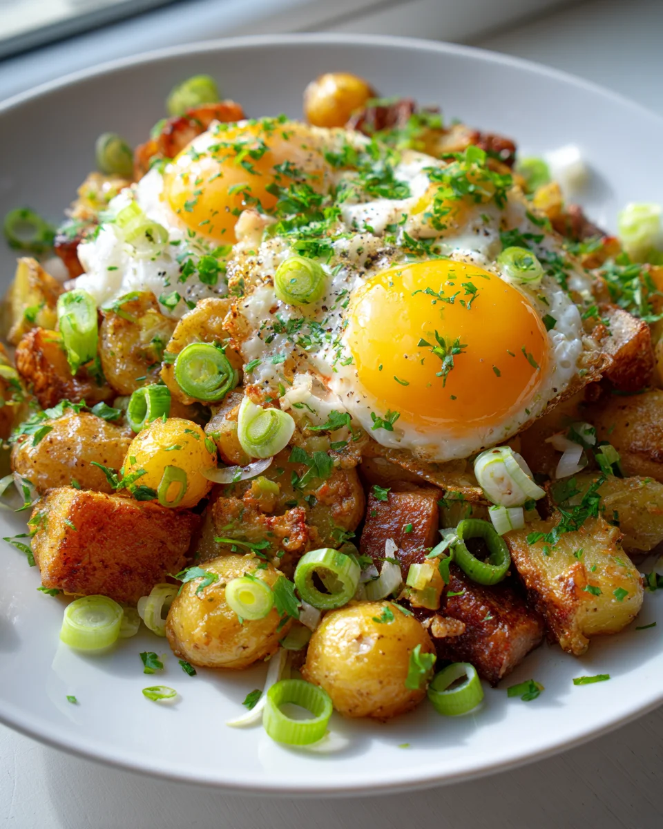 Kartoffel-Rinderleberkäse-Pfanne A C – Einfach & Gut