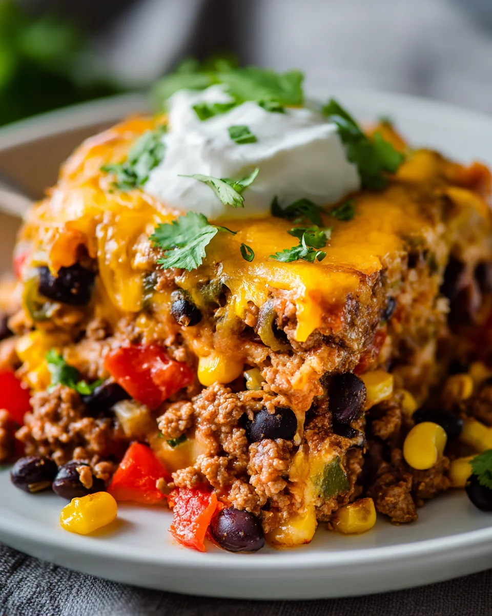 Unwiderstehlicher Slow Cooker Taco-Auflauf – Ein Genuss!