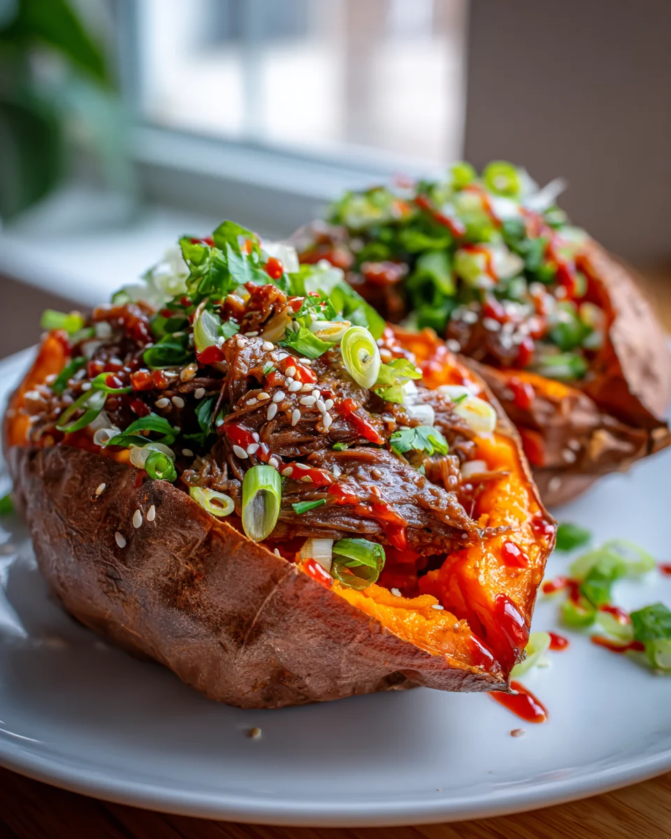 Rezept: Korean BBQ gefüllte Süßkartoffeln – Unwiderstehlich gut!