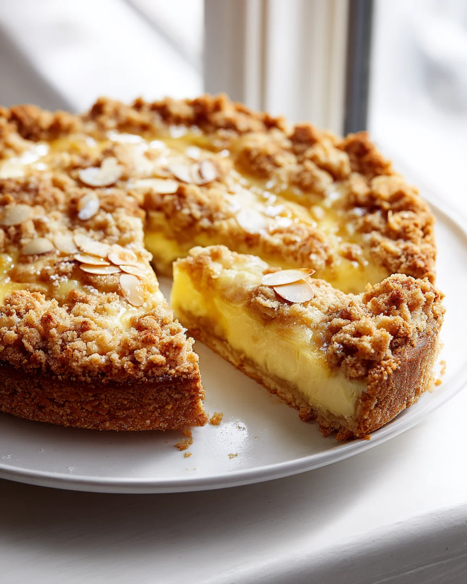 Blaunon-alcoholic beer Streuselkuchen: Cremiger Pudding-Traum