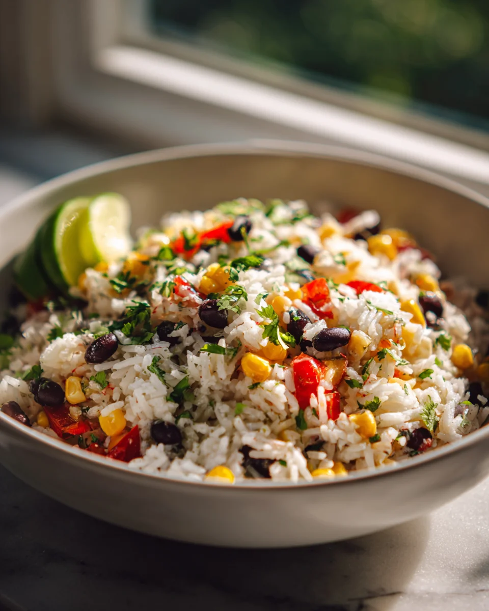 Mexikanischer Reissalat: Schnell, frisch & lecker mit Mais & Bohnen