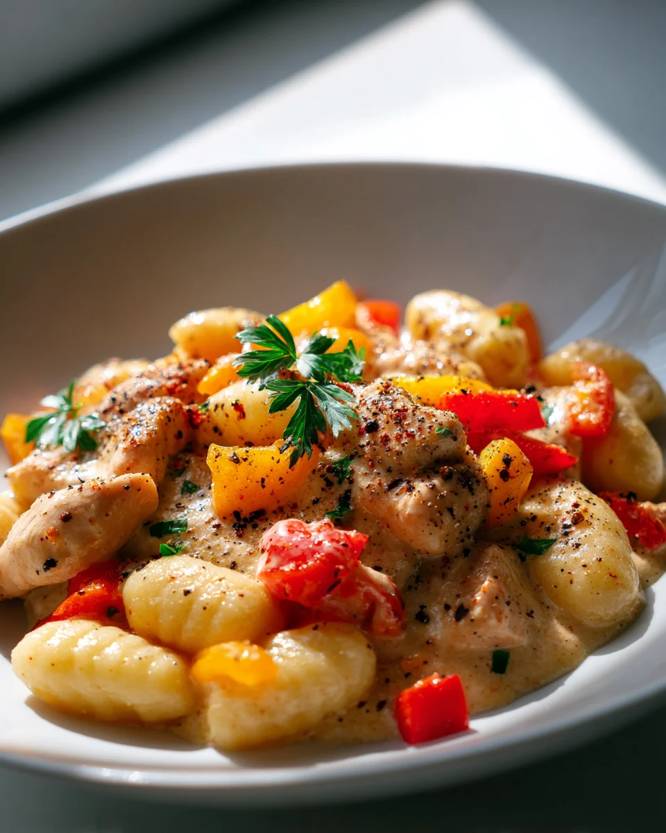 Cremige Gnocchi mit Huhn & Paprika: Schnell gemacht!