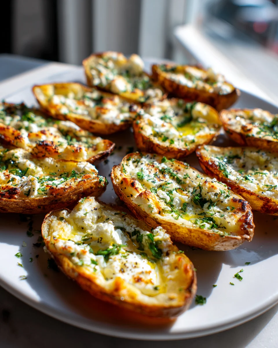 Knusprige Feta Kartoffelschalen: Dein neues Lieblingsrezept!