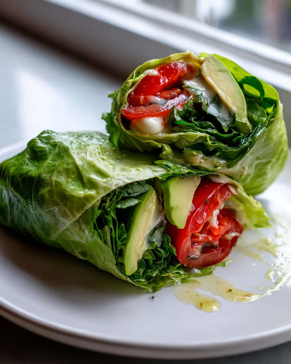 Low Carb Mozzarella Sandwich im Salatblatt: Gesund & Blitzschnell